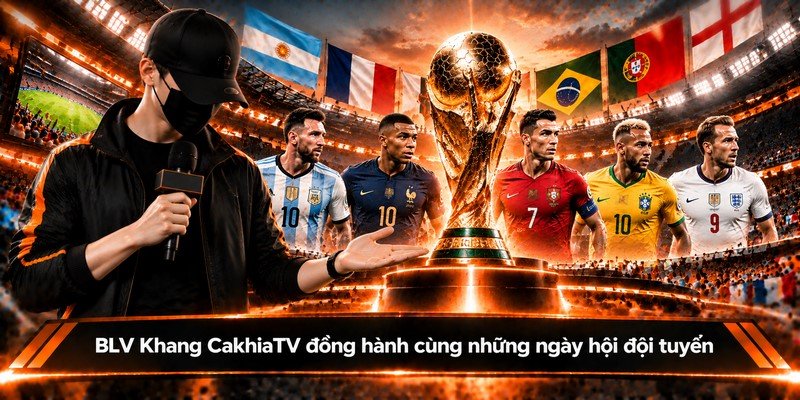 BLV Khang CakhiaTV đồng hành cùng những ngày hội đội tuyển