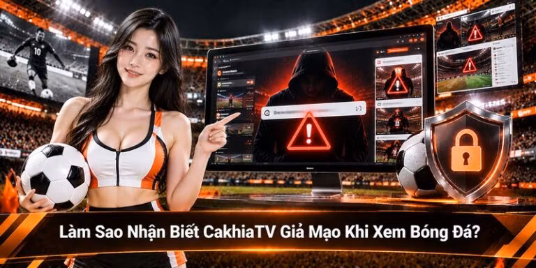 Làm Sao Nhận Biết CakhiaTV Giả Mạo Khi Xem Bóng Đá?